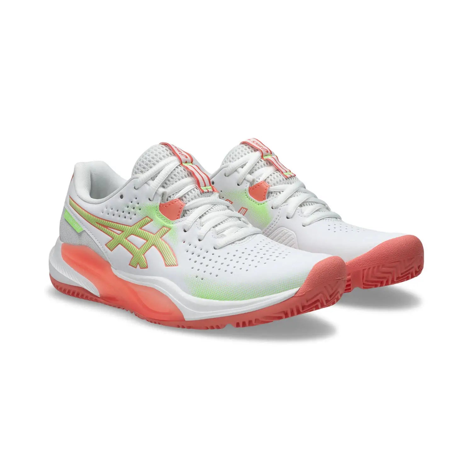 Zapatillas ASICS Gel-Challenger 15 Padel Women "White/Guava" 2026