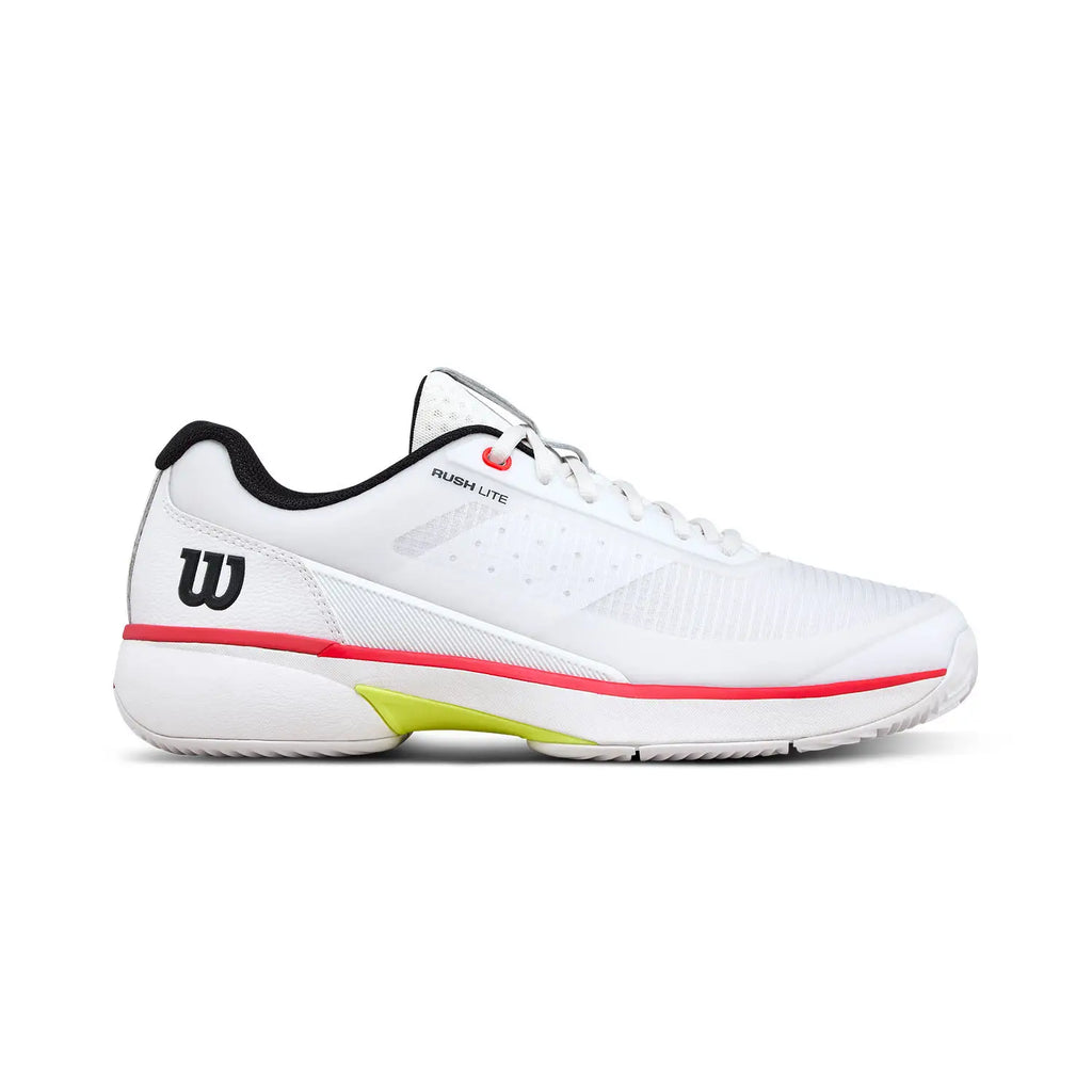 Zapatillas Wilson Rush Lite 5 Clay "Blanco/Rojo"