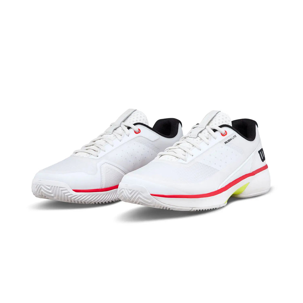 Zapatillas Wilson Rush Lite 5 Clay "Blanco/Rojo"