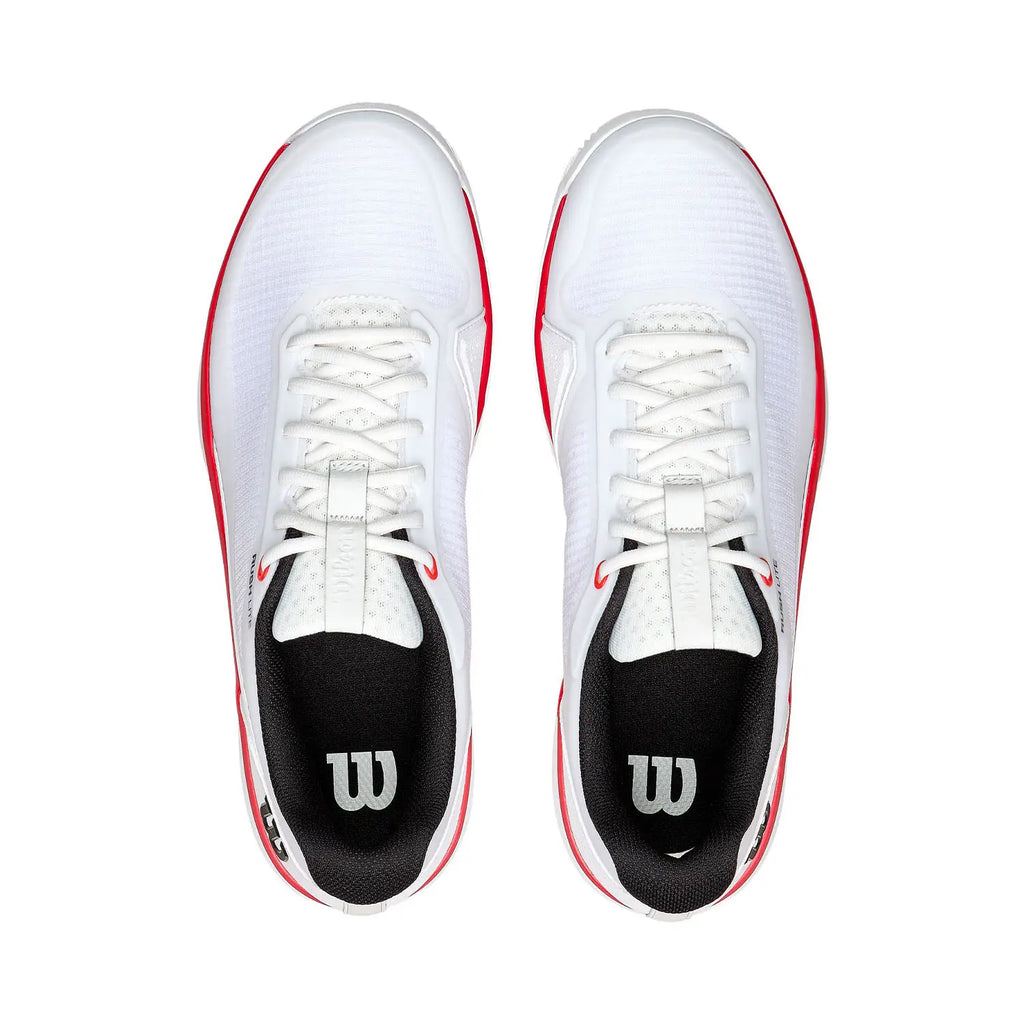 Zapatillas Wilson Rush Lite 5 Clay "Blanco/Rojo"