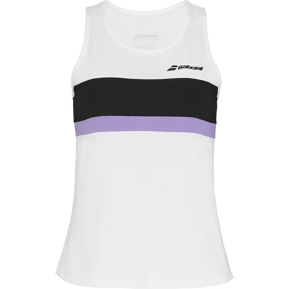 Camiseta Babolat Tank Top White/White Mujer 2025
