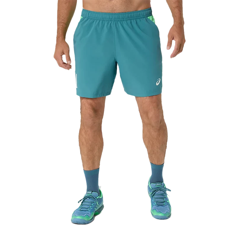 Short ASICS Padel Court 7In Misty Pine/Vital Green