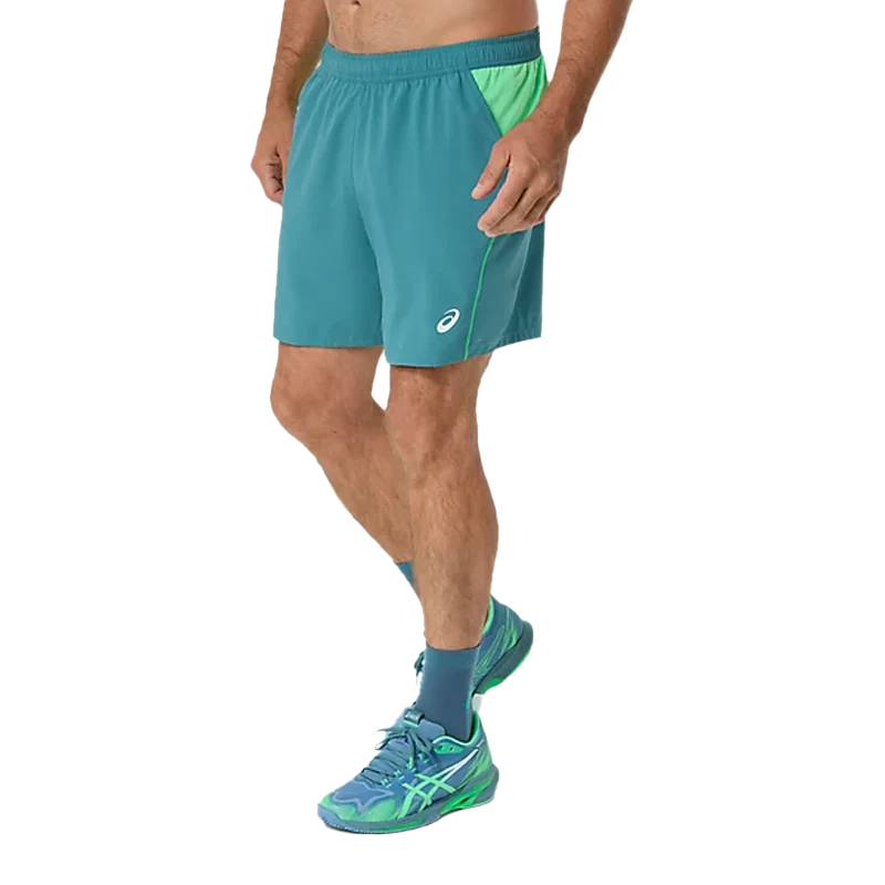 Short ASICS Padel Court 7In Misty Pine/Vital Green