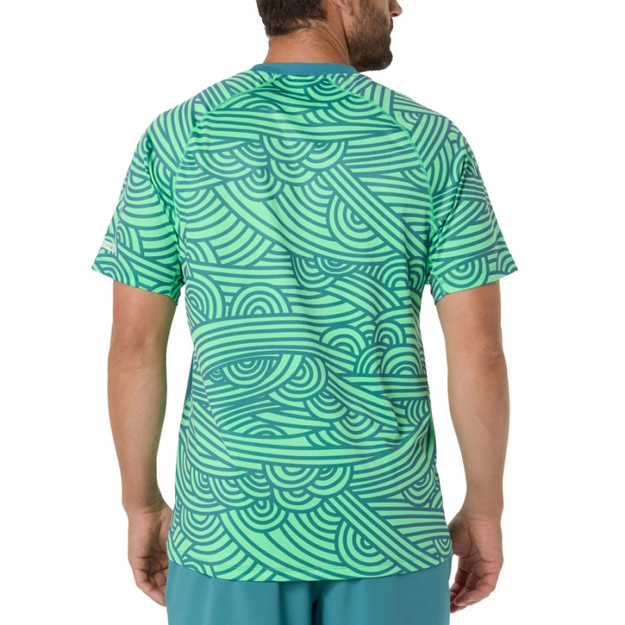 Camiseta ASICS Padel Court Misty Pine/Vital Green