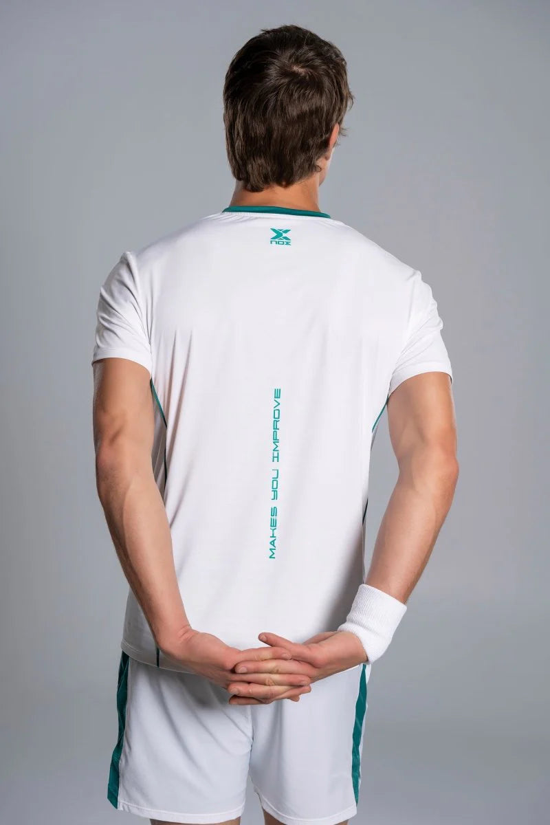 Camiseta NOX PRO White/Ivy Green 2026