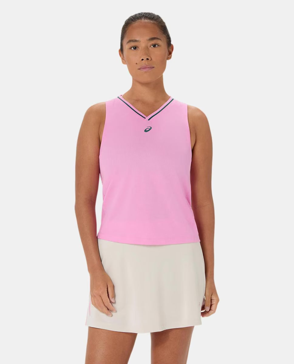 Camiseta sin mangas ASICS Padel Court Mujer Rosa